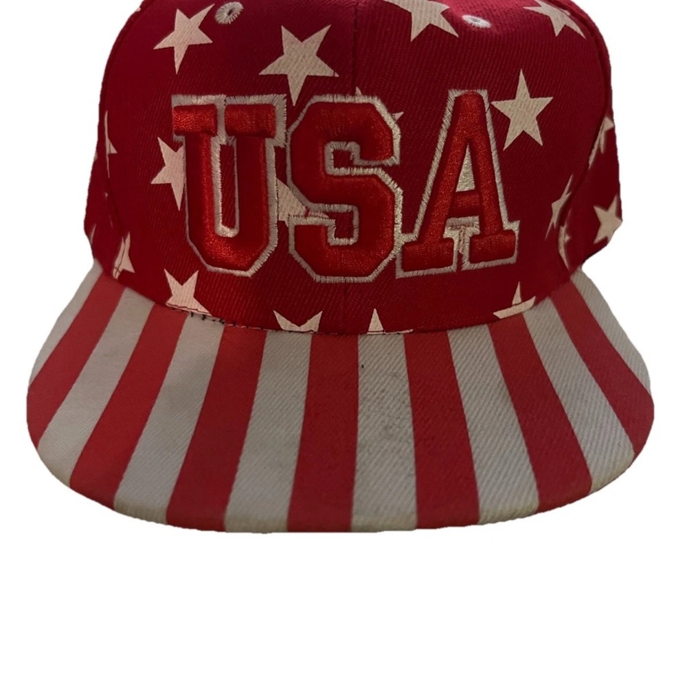 USA Stars and Stripes Red Cap